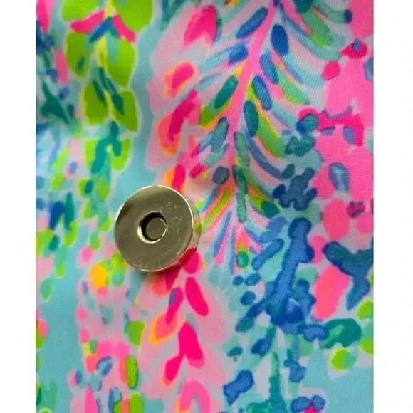 Lilly Pulitzer "Catch the Wave" Luggage Travel Bag Cosmetic Makeup Case - Picture 10 of 11